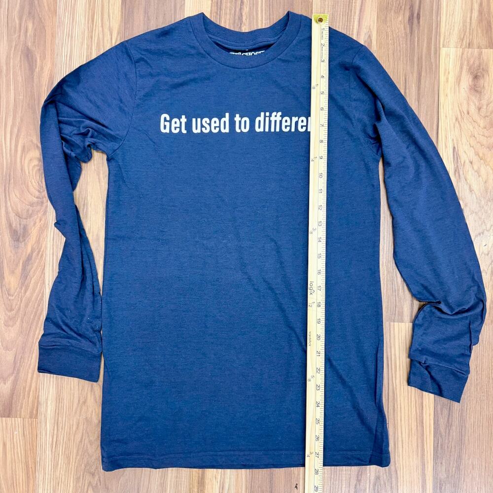 The CHOSEN NWT NAVY Unisex L/S SM Graphic T-Shirt Christian Faith Jesus - Picture 6 of 6